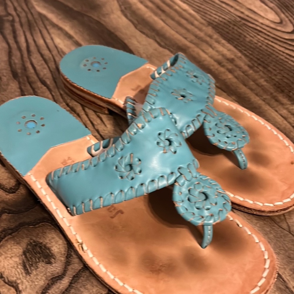 Girls Jack Rogers size 2 Bluish Teal